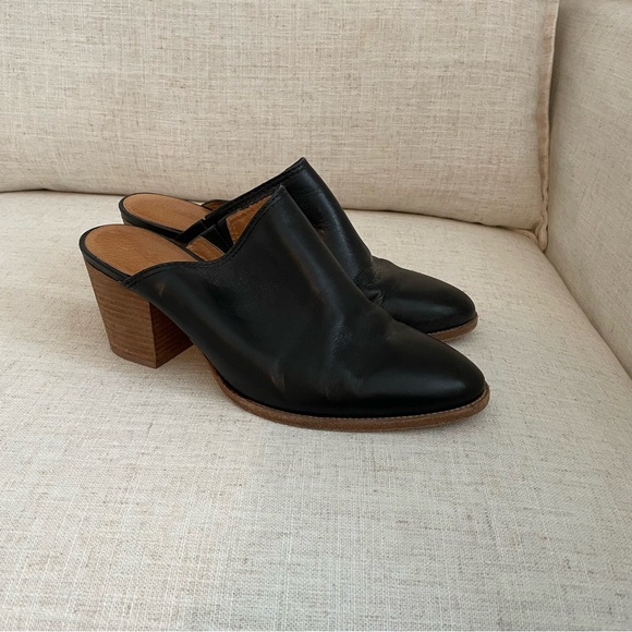 Madewell Harper mules in black leather - Picture 3 of 5